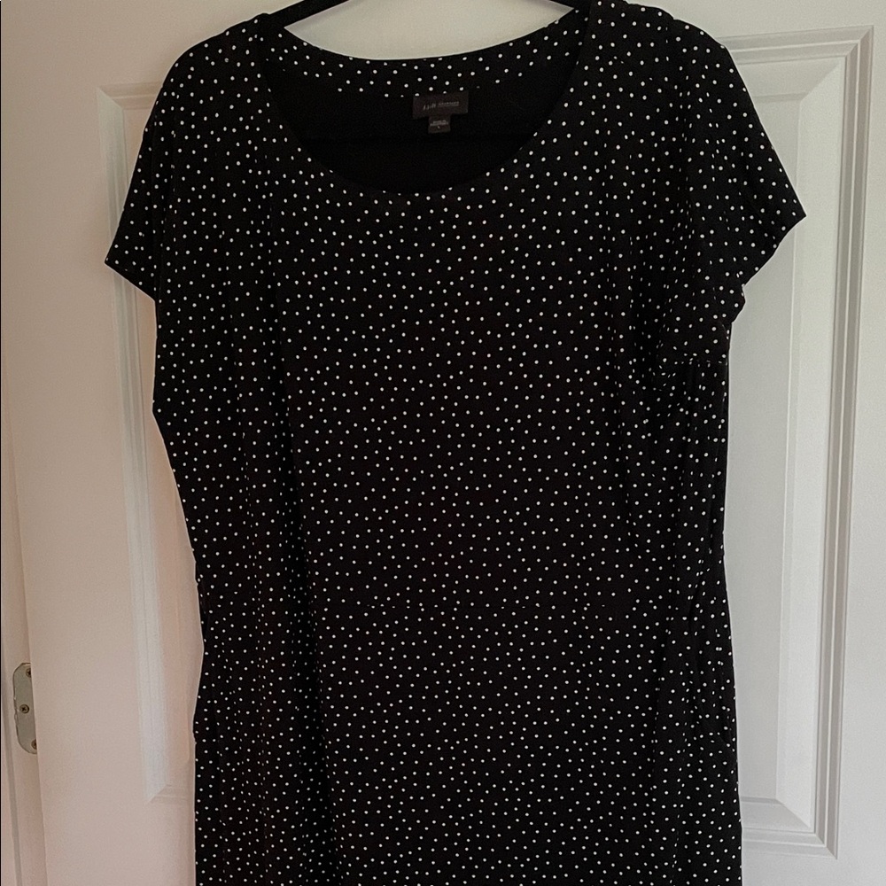 J. Jill Black Dress with White Dots